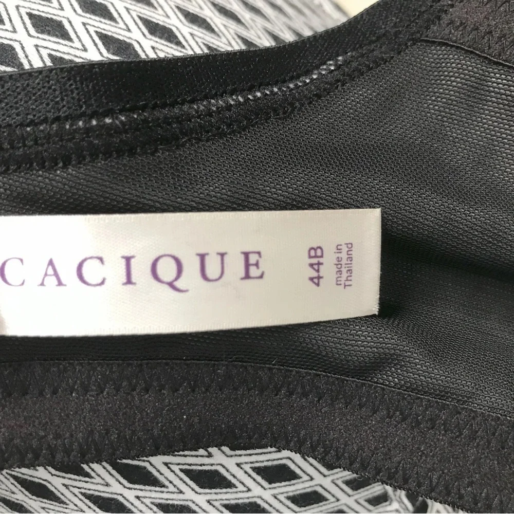 Cacique Cleavage Solution Cotton Boost Plunge Bra - New! - Size 44B